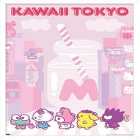 Hello Kitty and Friends - Kawaii Tokyo Wall Poster, 14.725 22.375 рамки