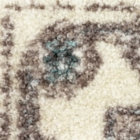 Клен Черги антични граница традиционен неутрален цвят вътрешен коридор бегач килим, 2 '6 х10'