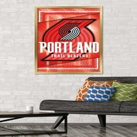 Portland Trail Blazers - Плакат за стена на лого, 22.375 34