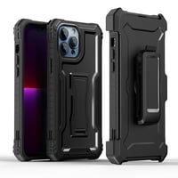 За Apple iPhone Pro Ma Combo Shell 3in & Holster с Kickstand, Belt Clip Armor Armor Armour Cless Protection Cover, XPM Phone Case