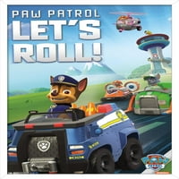 Nickelodeon Paw Patrol - Let’s Roll Wall Poster, 14.725 22.375