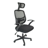АЛКМ139ХБЛ Ергономичен офис стол, висок гръб окото стол с регулируема облегалка за глава