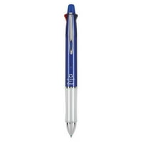 Д-р Grip + молив за многоцветна топка, прибиращ се, молив за писалка, черно синьо зелено червено мастило, синьо цев