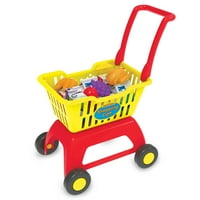 Играта на учебното пътуване и научете количка за пазаруване на играчки