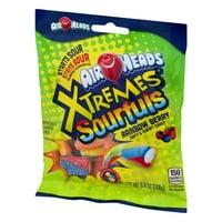 Air Heads Xtremes Източни меки и дъвчащи бонбони Rainbow Berry, 3. Оз