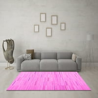 Ahgly Company Indoor Square Резюме розови килими за съвременна зона, 7 'квадрат