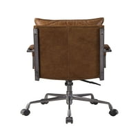 Мебели Хагар изпълнителен офис стол в кафе топ зърно кожа