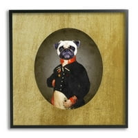 Ступел индустрии Смешно мопс куче носенето костюм античен класически стил портрет 12, дизайн от Аманда Грийнууд