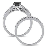 Томография на миабела. Черно-бели диамантени сватбени и годежни пръстени в Стерлингово Сребро