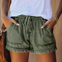 Umitay жени летни панталони секси дънки с висока талия тънки дупки шорти панталони фитнес шорти жени