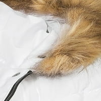 Швейцарски технологии жените и плюс загърбен Соларбол пухкаво палто с Фау Кожа почиства качулка