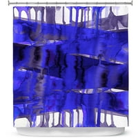 Душ завеси 70 93 от Dianoche Designs от Julia Di Sano - Балансиращ акт Electric Blue