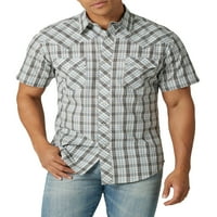Мъжка риза къс ръкав Западна, размери с-5КСЛ