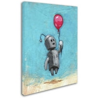 Изобразително изкуство 'робот с червен балон' платно изкуство от Крейг Снодграс