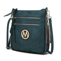 Колекция Angelina Vegan Leather Women Explable's Crossbody чанта, чанта за раменни чанта от Mia K - Teal