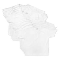 Hanes Men's Super Value White V-Neck Undershirts, Pack