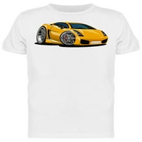 Жълта модерна тениска за автомобили-изображения от Shutterstock, мъжки xx-голям