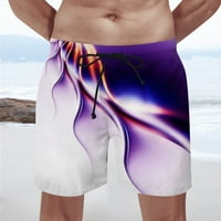 Летни мъжки ежедневни къси панталони 3d цифрово писмо отпечатани панталони с прави крак плаж панталони