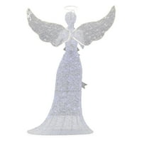 Празнично време Кристал лед Ангел с неонови крила на открито Коледа Дé Кор, в