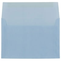 Полупрозрачни пликове, 5.5x8.1, синьо, 1000 картонена опаковка, сърф синьо