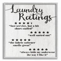 Ступел индустрии пране рейтинг пет звезди Баня забавна дума дизайн рамкирани стена изкуство от Дафне Полсели