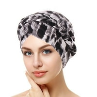 Шапки за мъже жени Химио рак глава шапка Капачка Етнически предварително завързани усукани плитки за коса покривка за опаковане
