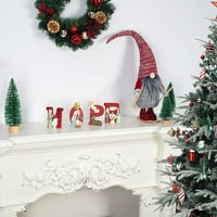 -O-P-E Рождествомните комплекти за коледни букви смола смола коледна декорация изваяни ръчно рисувани фигурки за рождество, 4