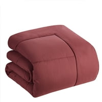 Луксозно Бордо 7-парче легло в чанта надолу алтернативен Утешител комплект, кралица