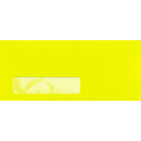 Луксозни Опаковки Прозоречни Пликове , 1 2, Електрически Жълт, Пакет 50