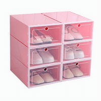12 части за бонбони за бонбони за обувки, прозрачна пластмасова кутия за съхранение на обувки, чекмедже за съхранение на шкаф