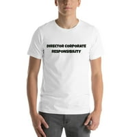 Директор Корпоративна отговорност Забавен стил с къс ръкав тениска от неопределени подаръци
