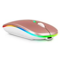 2.4GHz & Bluetooth Mouse, акумулаторна безжична светодиодна мишка за Infini Smart също съвместима с телевизионен лаптоп Mac ipad