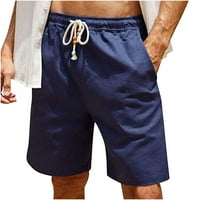 Работни къси панталони за жени мъже солидни джобни къси панталони ежедневни носения тренировки за еластични талия за талия