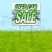 Знак за продажба на употребявани автомобили, включва метален стъпаловиден залог