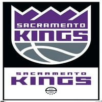 Sacramento Kings - Плакат за стена на лого, 14.725 22.375