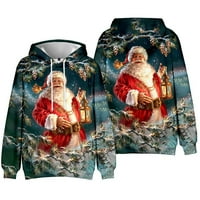 Жени Коледа снежен човек отпечатани тениски с пуловер с дълги ръкави